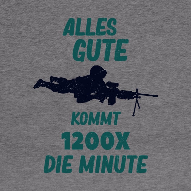 MG Maschinengewehr Soldaten Gamer Fun by Foxxy Merch